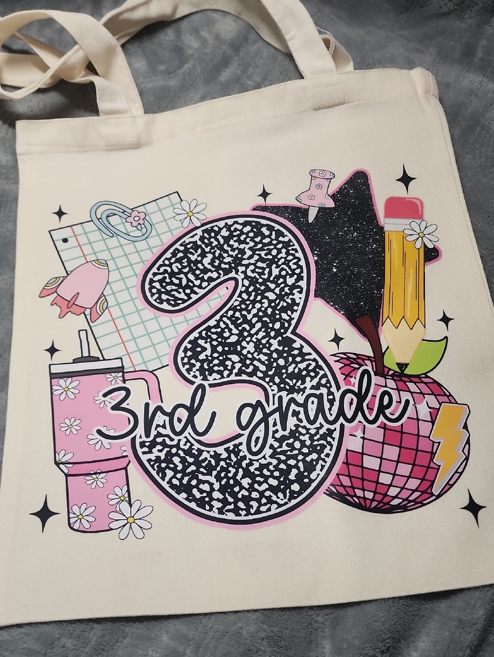 13x15 Cream Canvas Tote.